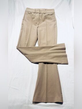 Abercrombie & Fitch Tan Wide-Leg Flare Trouser Dress Pants size 27 long